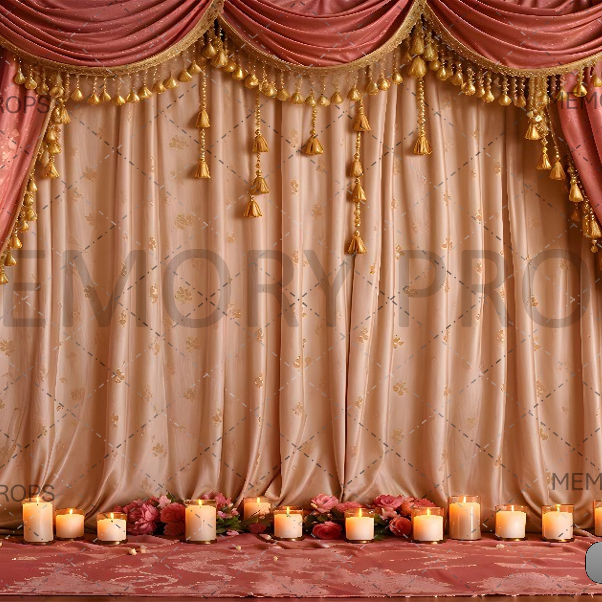 PINK DIWALI - PRINTED BACKDROPS