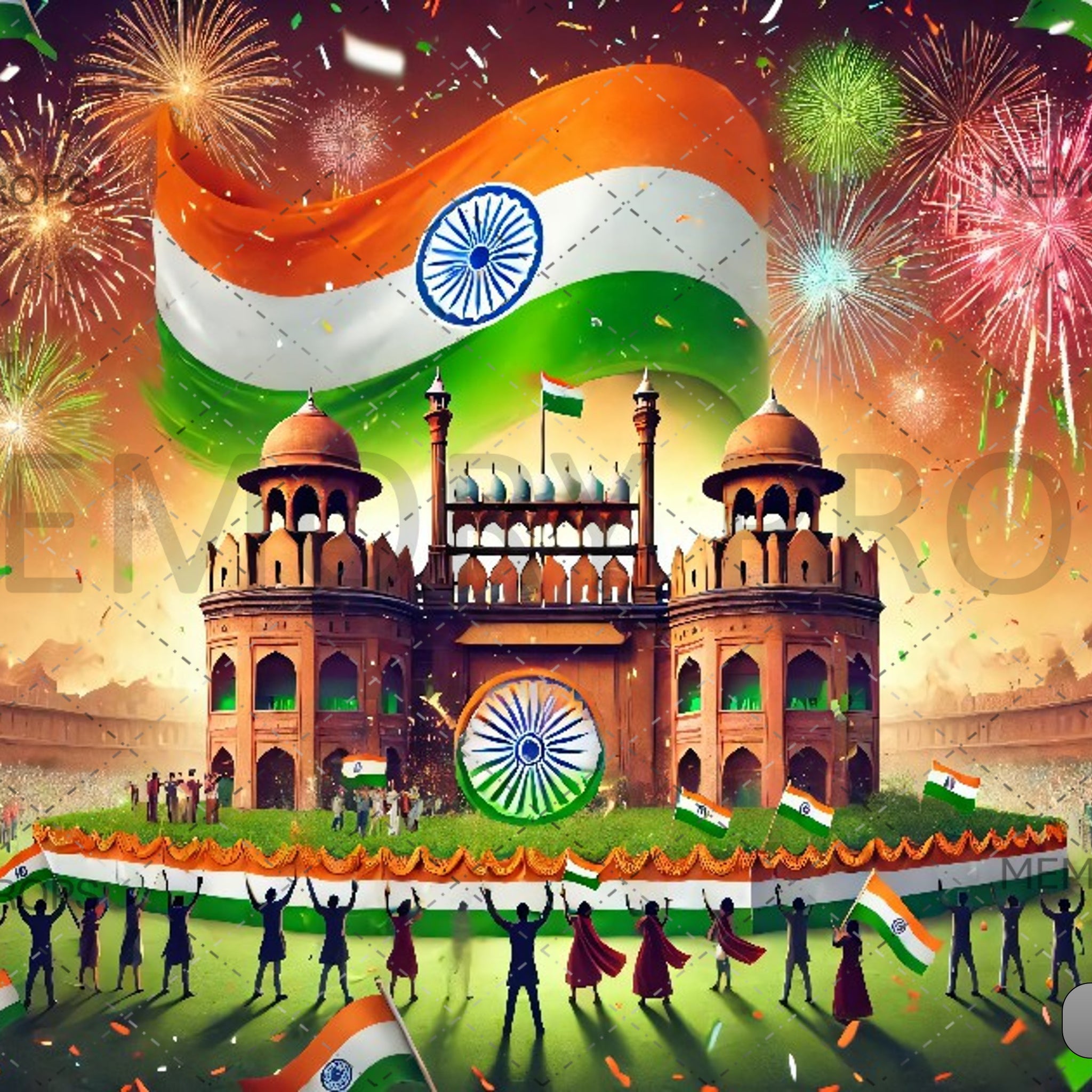 CELEBRATING INDIA REPUBLIC DAY - PRINTED BACKDROPS