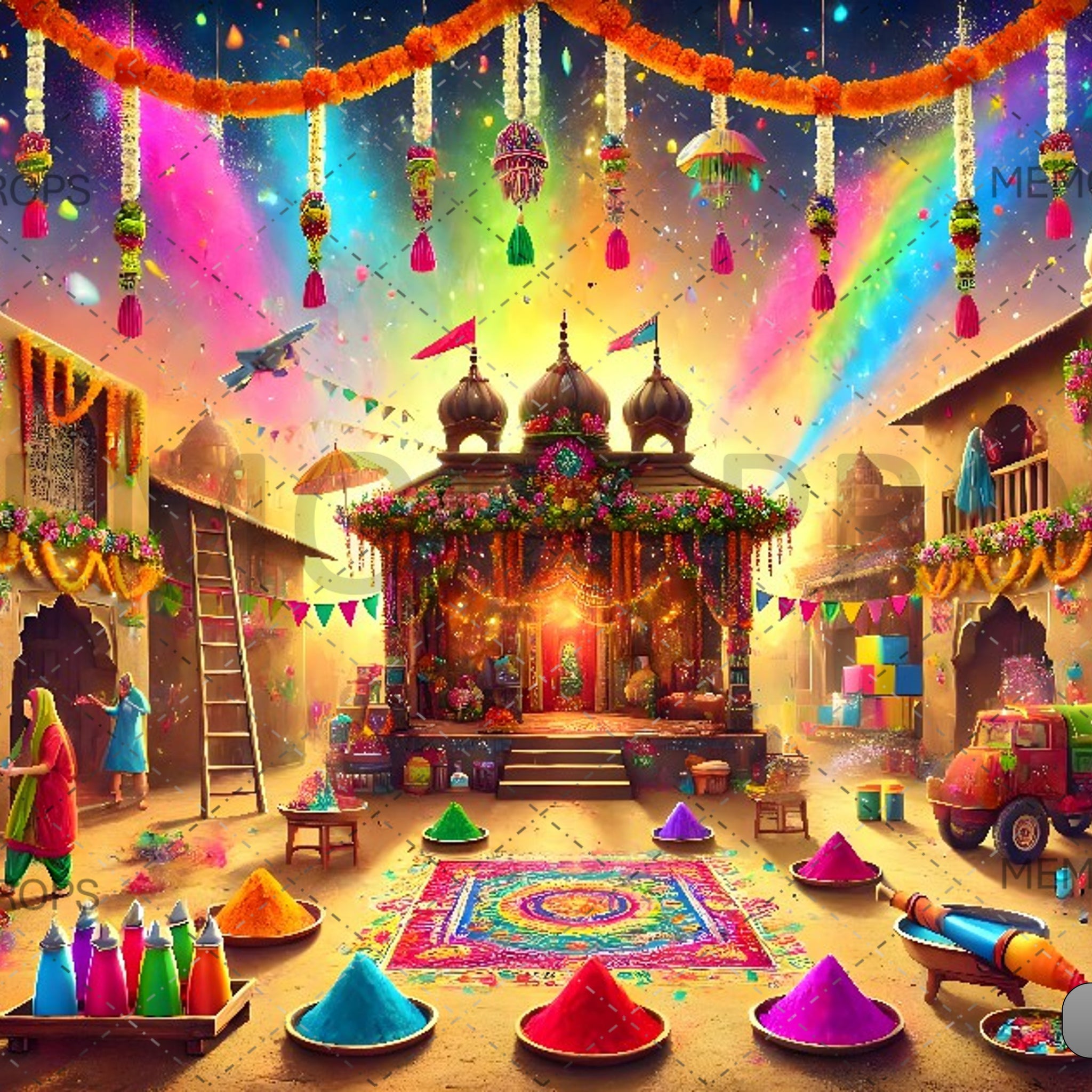 HOLI INDIA FESTIVAL - PRINTED BACKDROPS