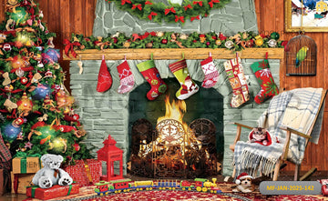 CHRISTMAS WALL HANGING HOME- PRINTED BACKDROPS