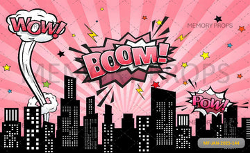 BOOM PINK CITY - PRINTED BACKDROPS