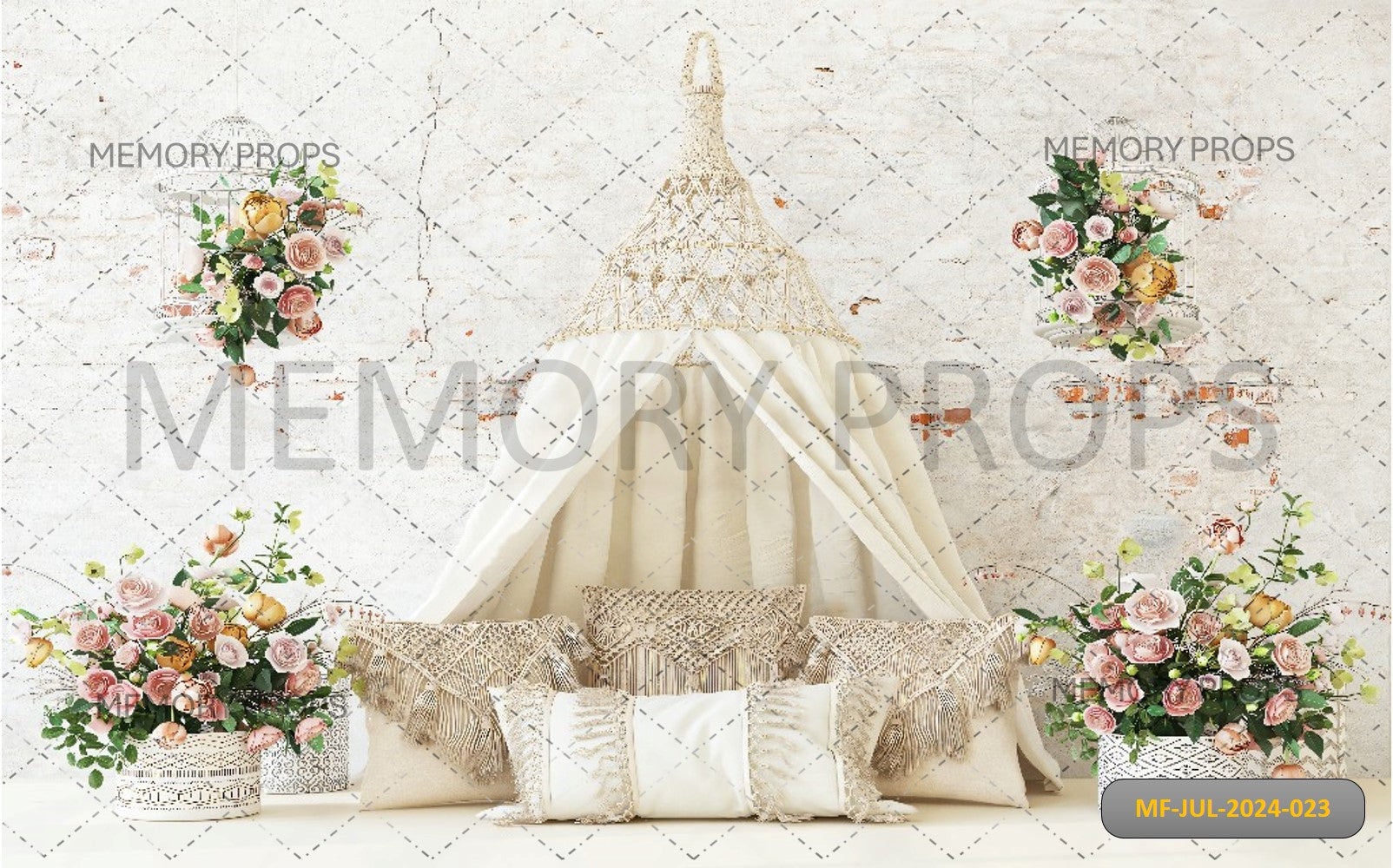 BOHO CANOPY - BABY PRINTED BACKDROPS