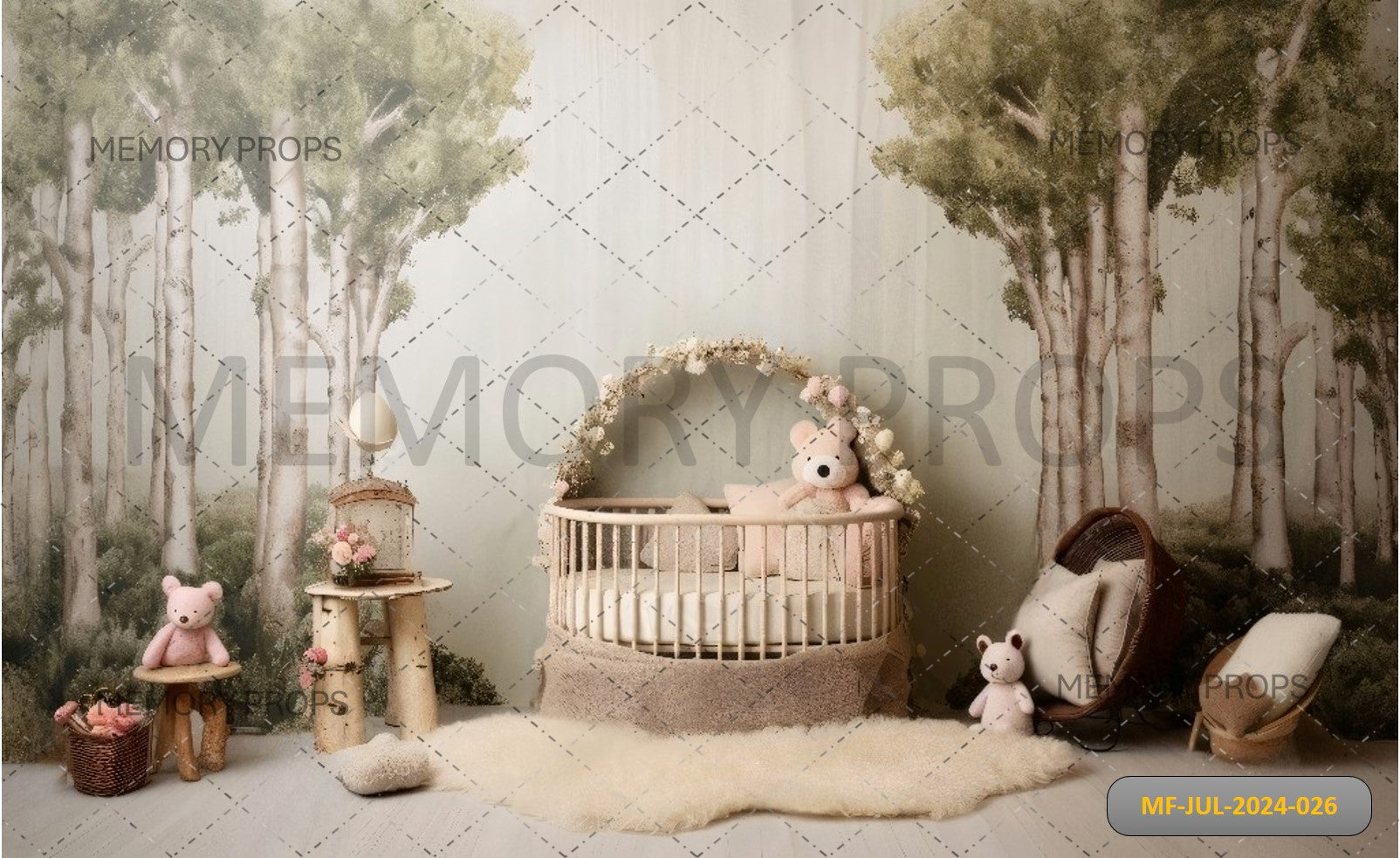 CRADLE WONDERLAND - BABY PRINTED BACKDROPS