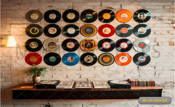 RETRO VINYL RECORDS - BABY PRINTED BACKDROPS