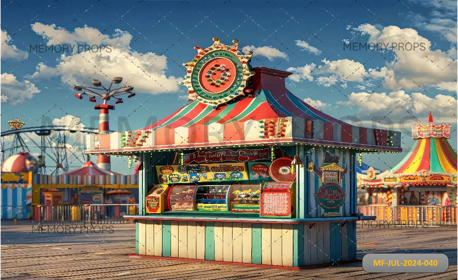 CARNIVAL AMUSEMENT PARK - BABY PRINTED BACKDROPS