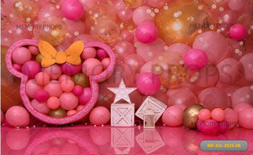 MINNIE SMASH CAKE - BABY PRINTED BACKDROPS