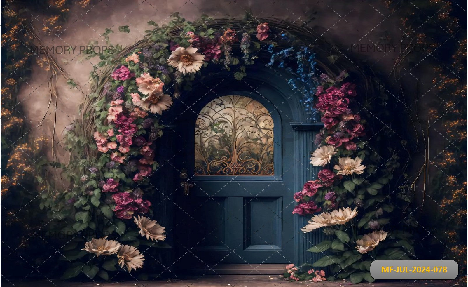 FLORAL DOORWAY - BABY PRINTED BACKDROPS