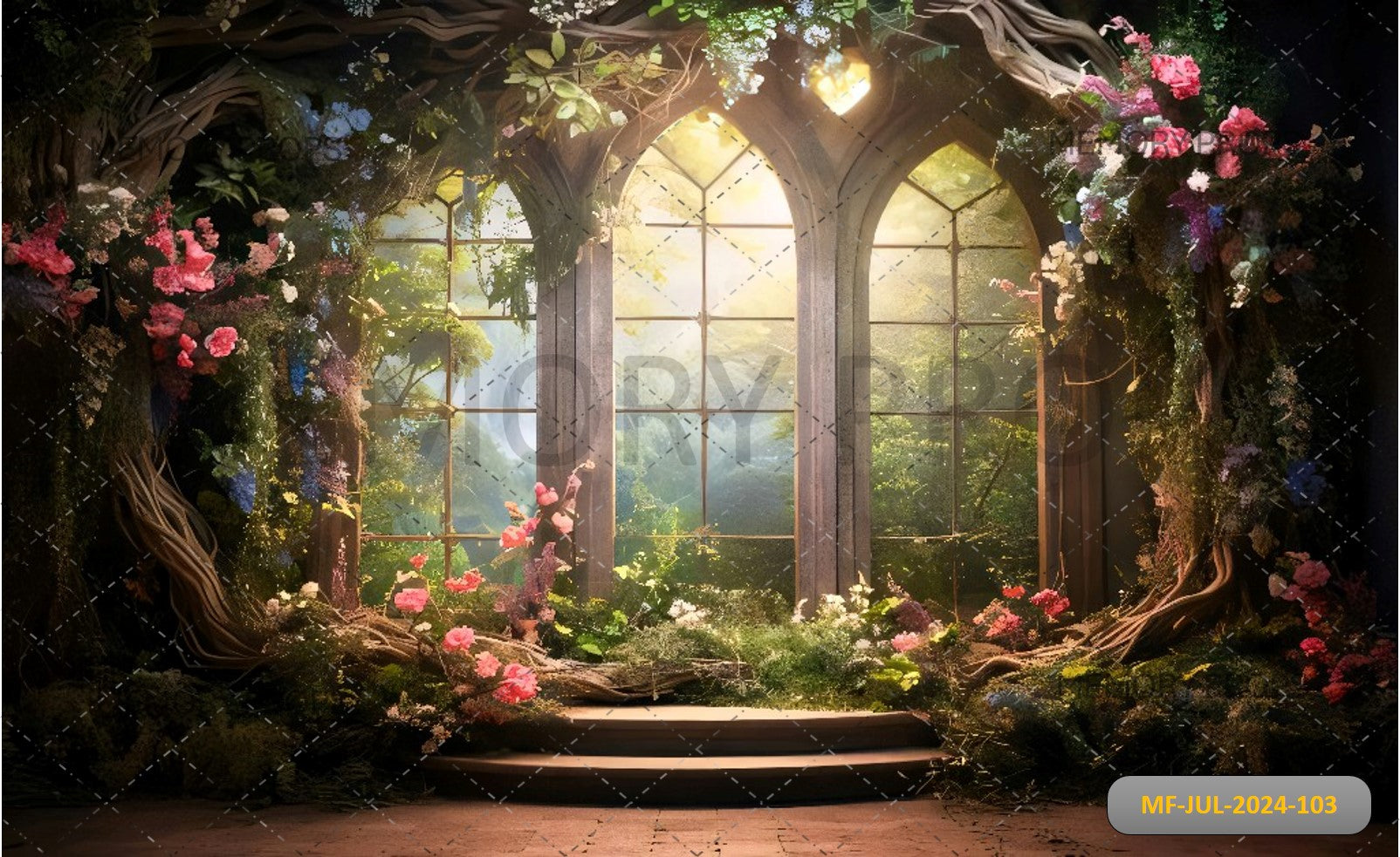 ELEGANT FAIRY WINDOW - BABY PRINTED BACKDROPS