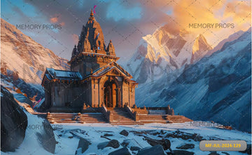 SUNRISE IN KENDARNATH DHAM - BABY PRINTED BACKDROPS