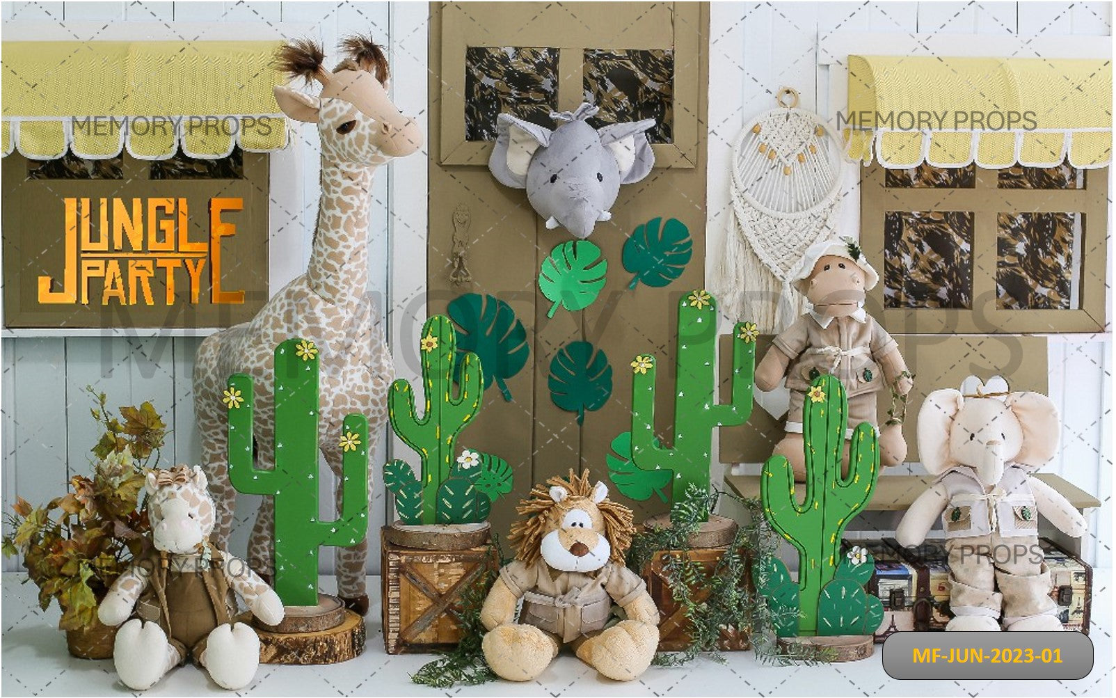 JUNGLE PARTY - BABY PRINTED BACKDROPS