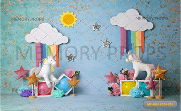 AVEZANO RAINBOW UNICORN - PRINTED BACKDROPS