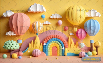 HOT AIR BALLOONS DECOR - PRINTED BACKDROPS