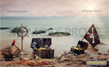 PIRATES THE CARIBBEAN - PRINTED BACKDROPS