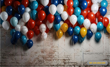 BLURRED REALISTIC BALLOONS- PRINTED BACKDROPS