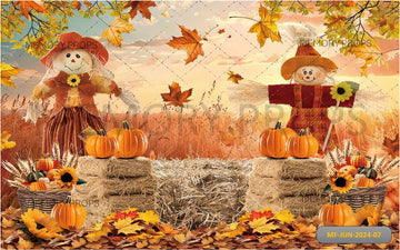 AUTUMN PUMPKIN HARVEST - PRINTED BACKDROPS