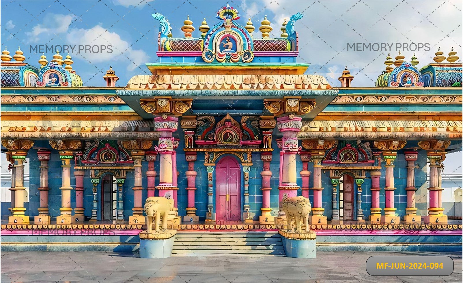 SPIRITUAL CHARM OF TEMPLE - BABY PRINTED BACKDROPS