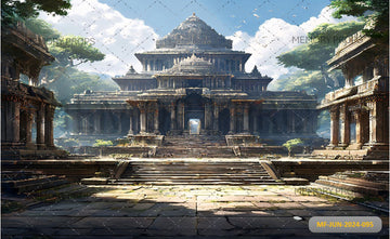 SHIVA TEMPLE - BABY PRINTED BACKDROPS