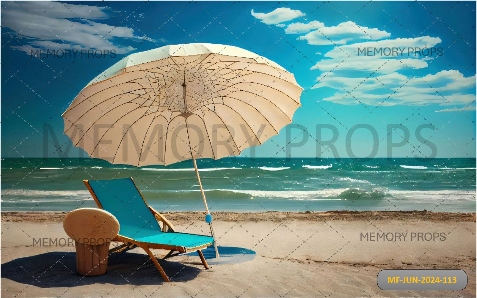 TROPICAL BEACH CHAIR - PRINTED BACKDROPS