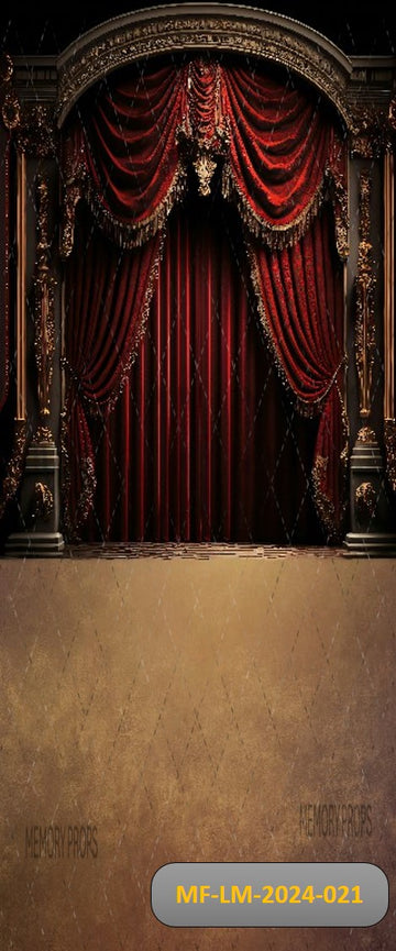 ELEGANT THEATRE STAGE CURTAIN - PRINTED BACKDROPS