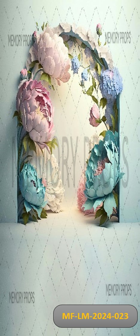 BEAUTIFUL COLOURFUL FLOWERS - PRINTED BACKDROPS