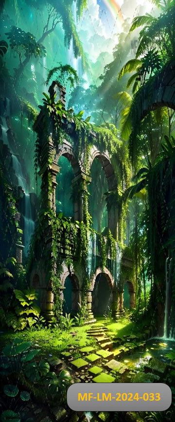 BEAUTIFUL ANCIENT MAGICAL OVERGROWN - PRINTED BACKDROPS