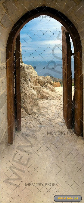 ARCH IN THE FORTRESS NATURAL LANDSCAPE - PRINTED BACKDROP