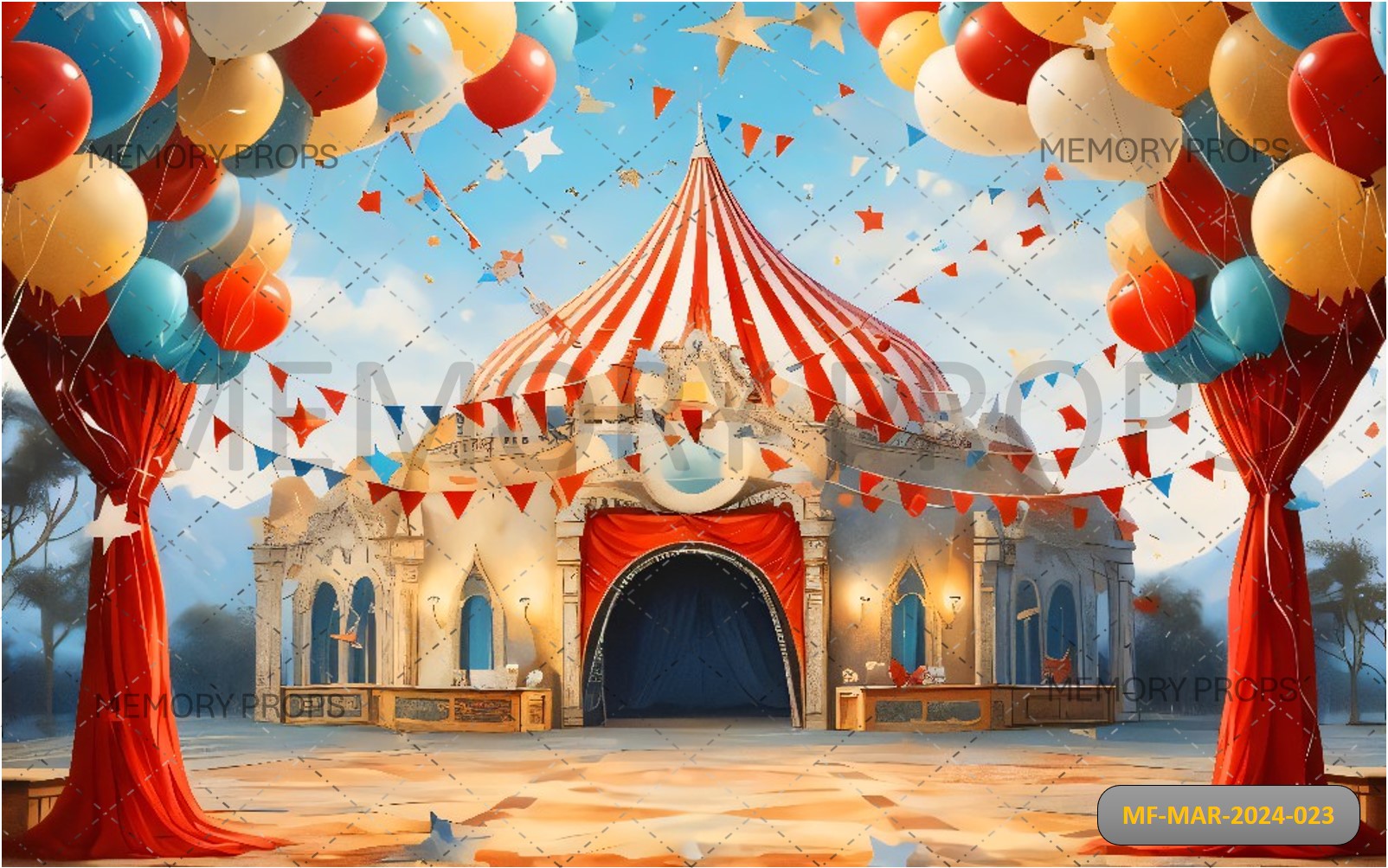 CIRCUS THEME BIRTHDAY PARTY - PRINTED BACKDROPS