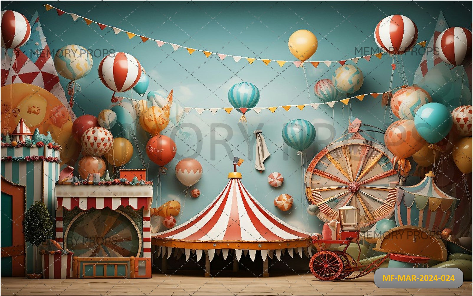 VINTAGE CIRCUS THEME - PRINTED BACKDROPS