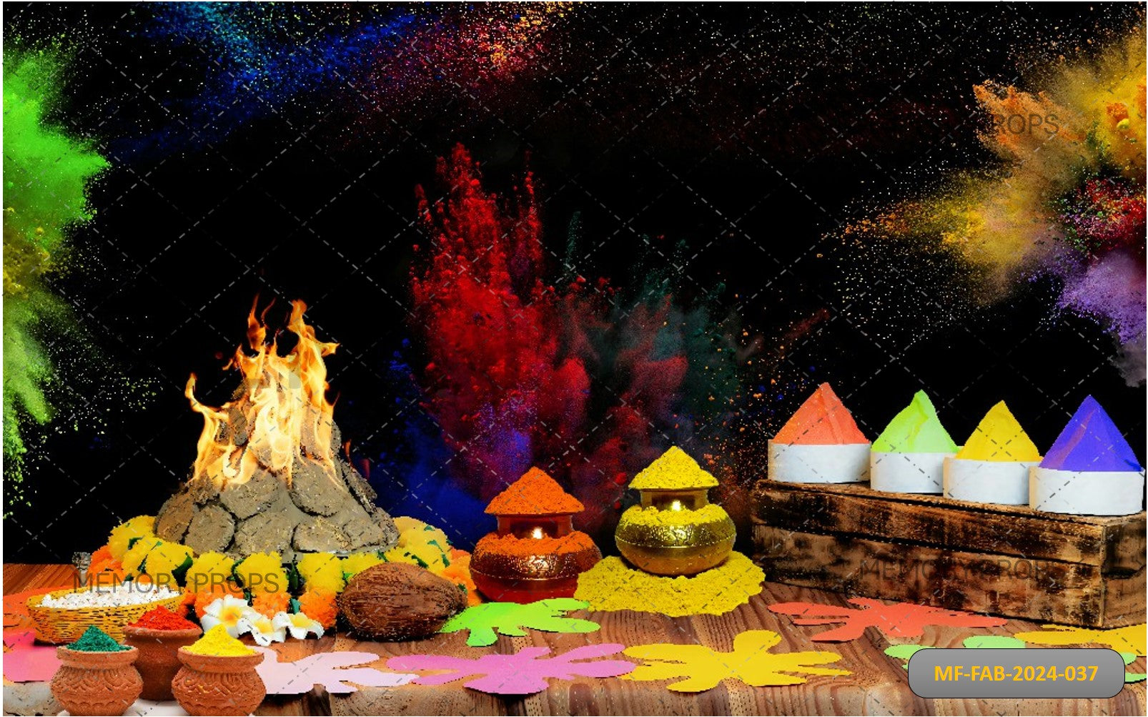 COLOURFUL HOLIKA DEHAN - PRINTED BACKDROPS