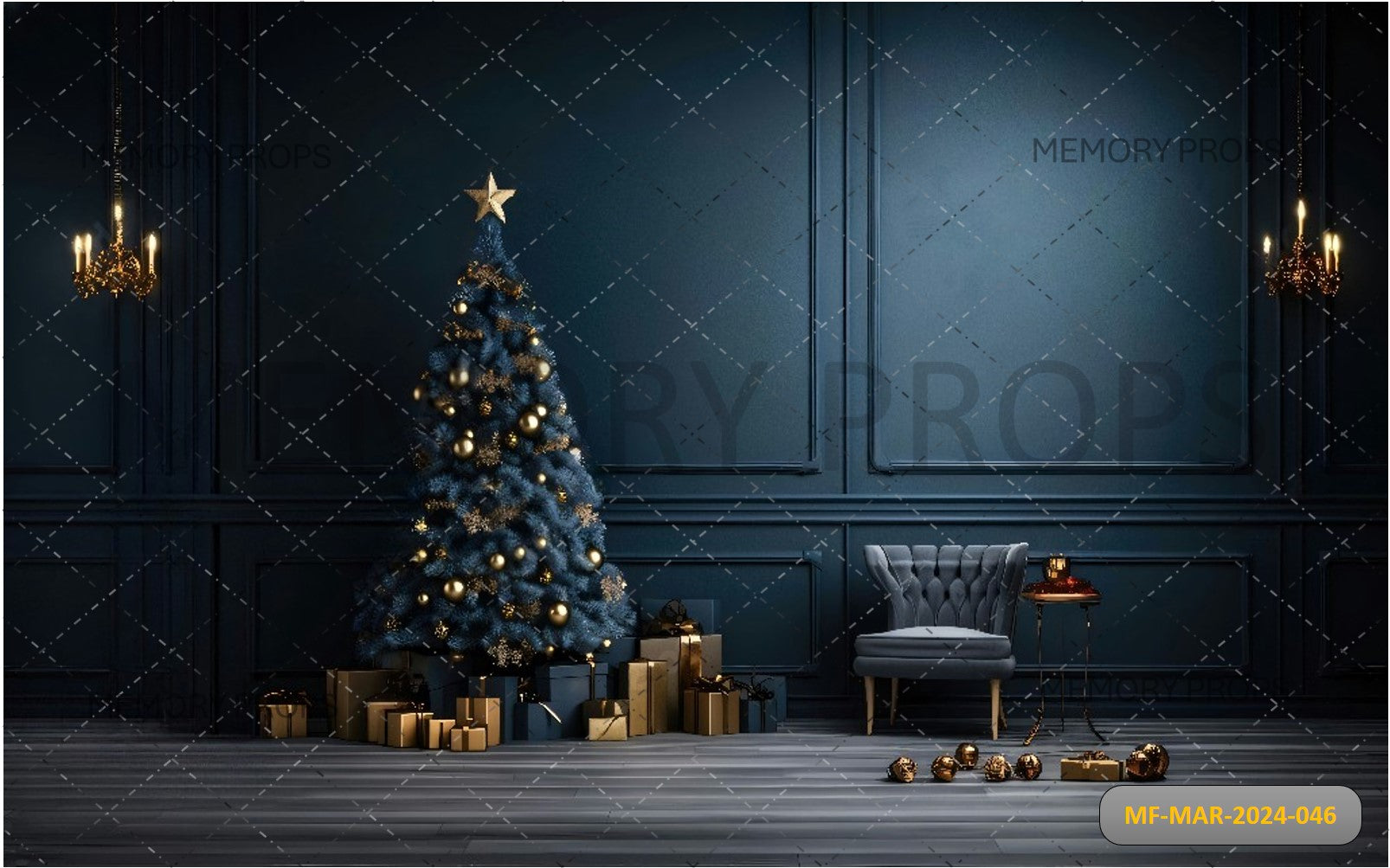 CRIMSON NOEL DELIGHT - PRINTED BACKDROPS