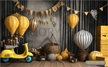 CARNIVAL CIRCUS BALLOONS EVENTPRINTED BACKDROP