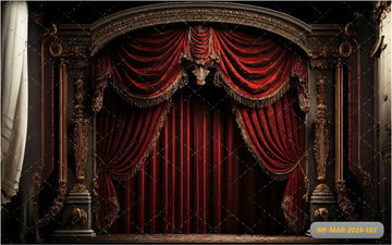 THEATRE DRAPES AND STAGE CURTAINS PRINTED BACKDROP