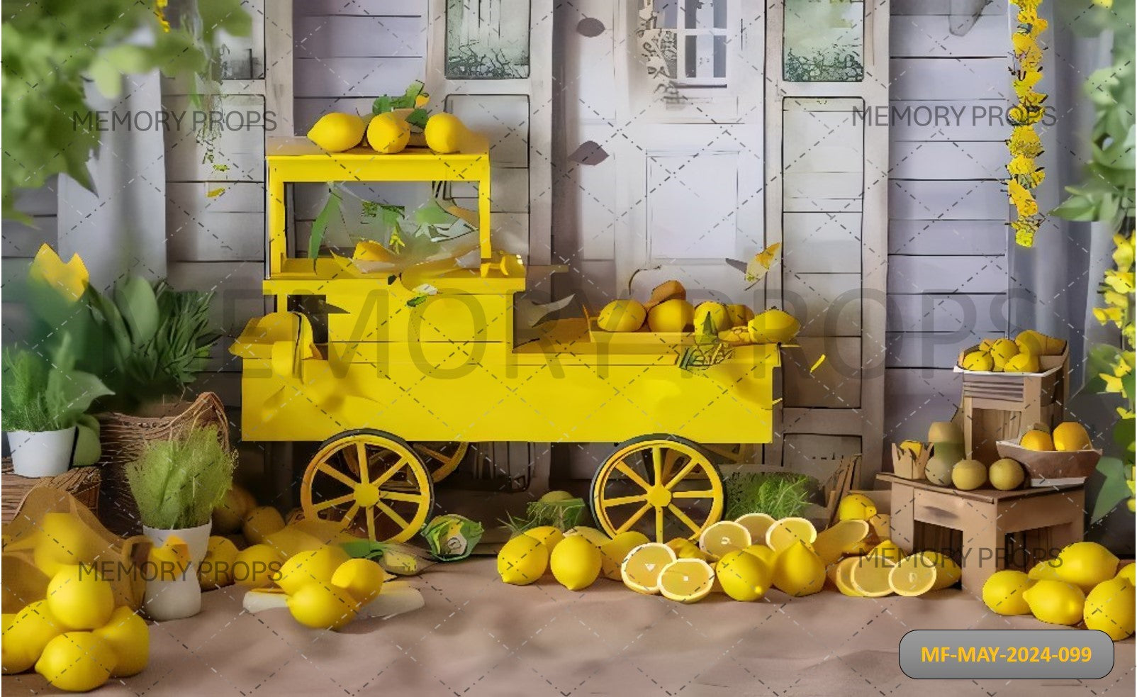 LEMON STAND PRINTED BACKDROP