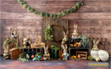 THE BUNNY PARTY PRINTED BACKDROP