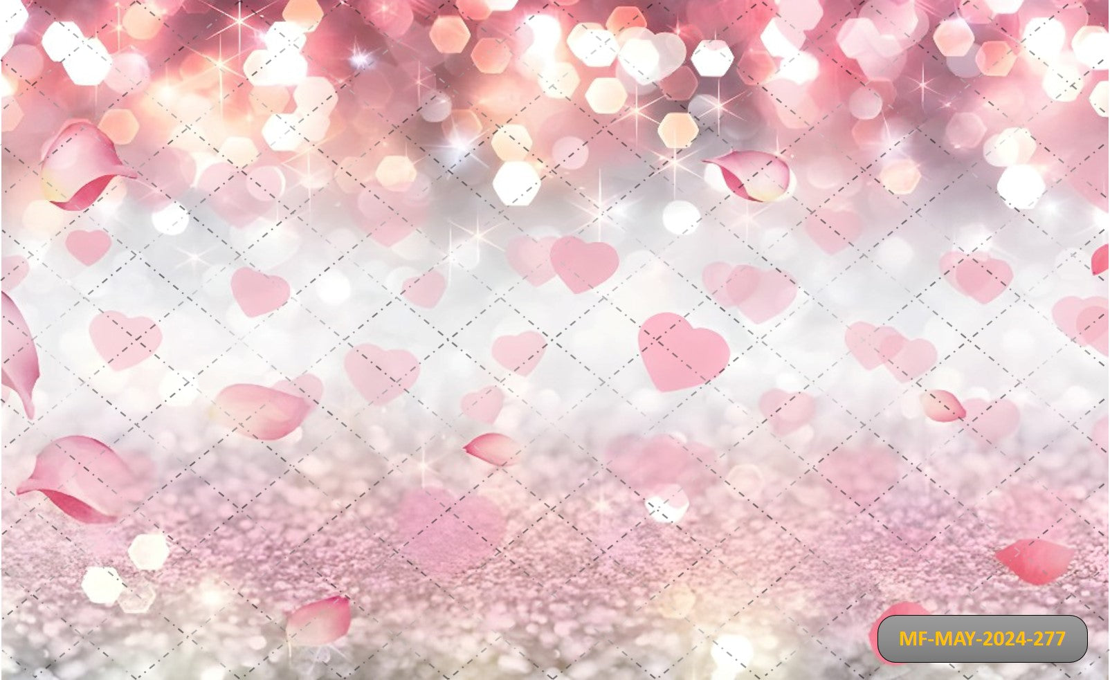 PINK ROMANTIC VALENTINES DAY LOVE - PRINTED BACKDROPS