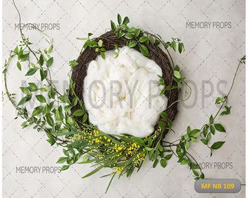 BOTANICAL WREATH NEST - PRINTED BACKDROP