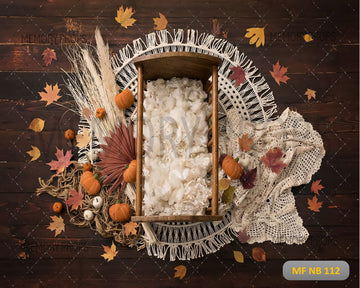 AUTUMN PUMPKIN BED - PRINTED BACKDROP