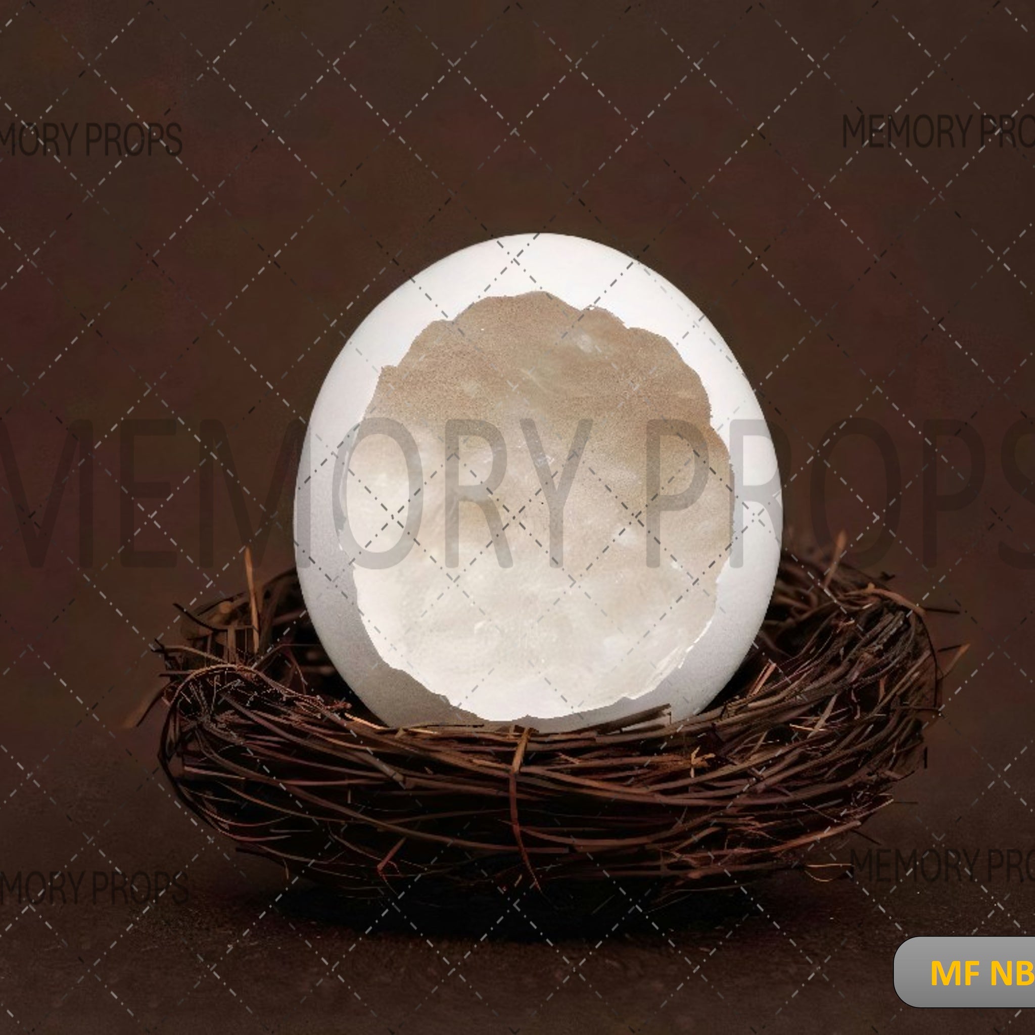 EGG IN NEST - PRINTED BACKDROP