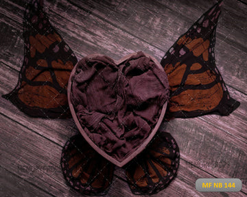 HEART WITH BUTTERFLY - PRINTED BACKDROP