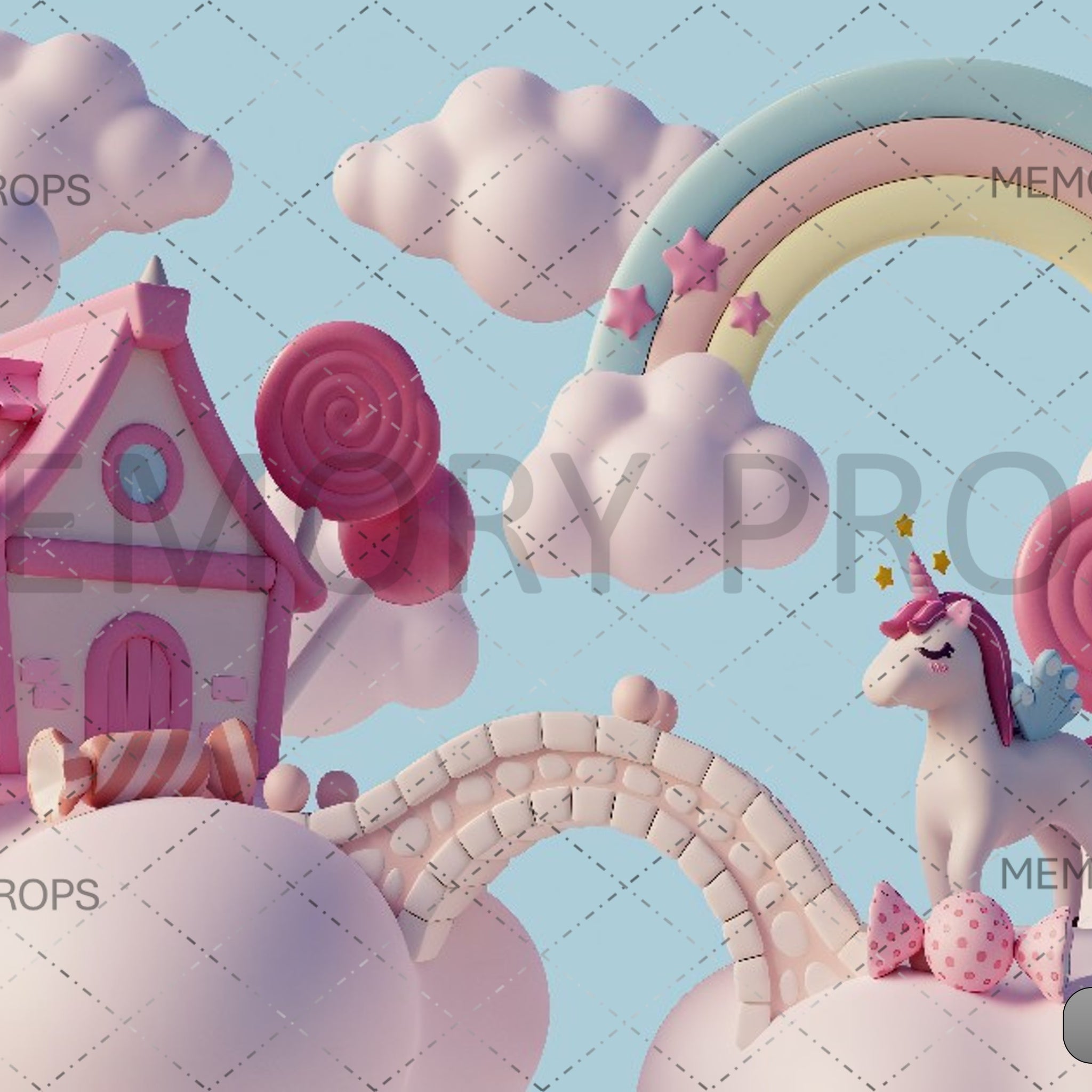 CANDY LAND - PRINTED BACKDROPS