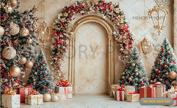 CHRISTMAS WITH GOLDEN ARCHES - PRINTED BACKDROPS