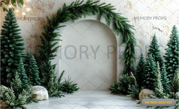 CHRISTMAS TREE ARCH - PRINTED BACKDROPS