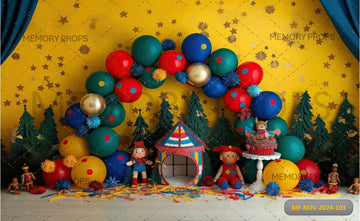 WREATH A HOUSE WITH A CHRISTMAS - PRINTED BACKDROPS