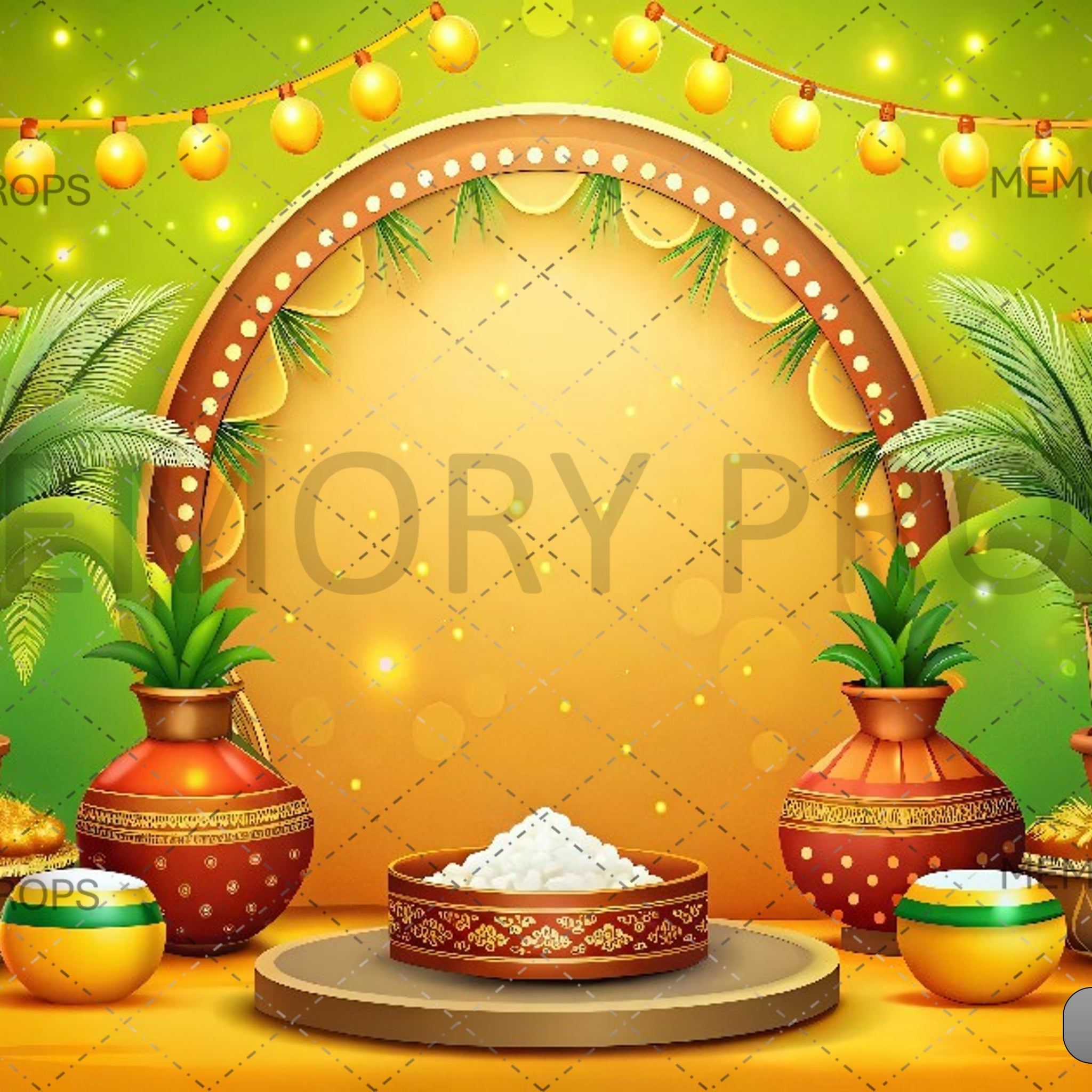 JOYFUL PONGAL HORIZON - PRINTED BACKDROPS