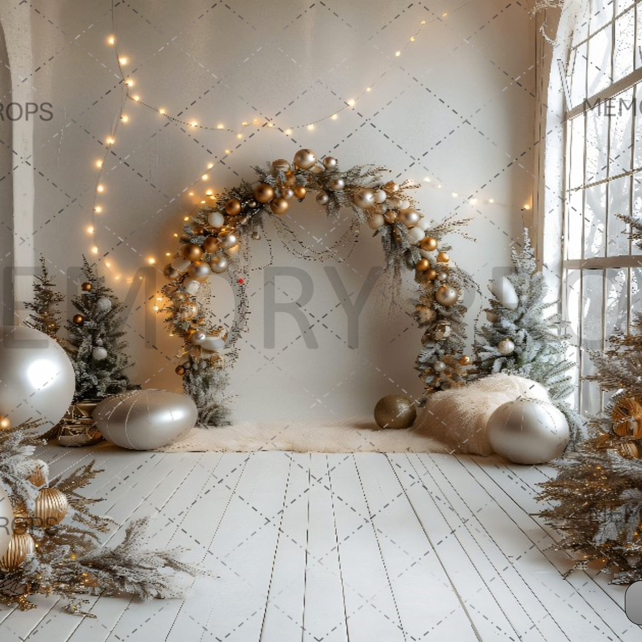 CHRISTMAS COZY CORNER - PRINTED BACKDROPS