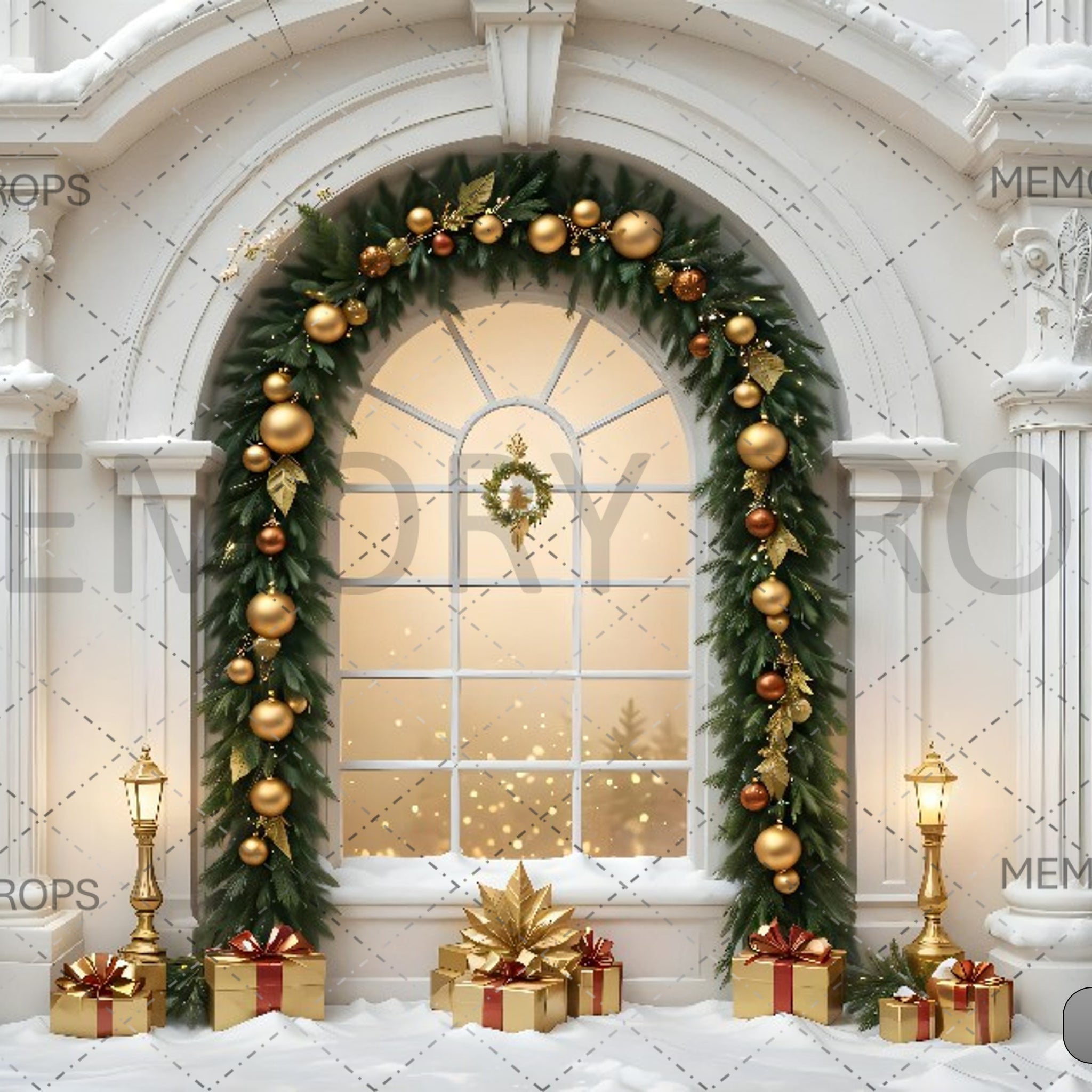 ELEGANT CHRISTMAS SPLENDOR - PRINTED BACKDROPS