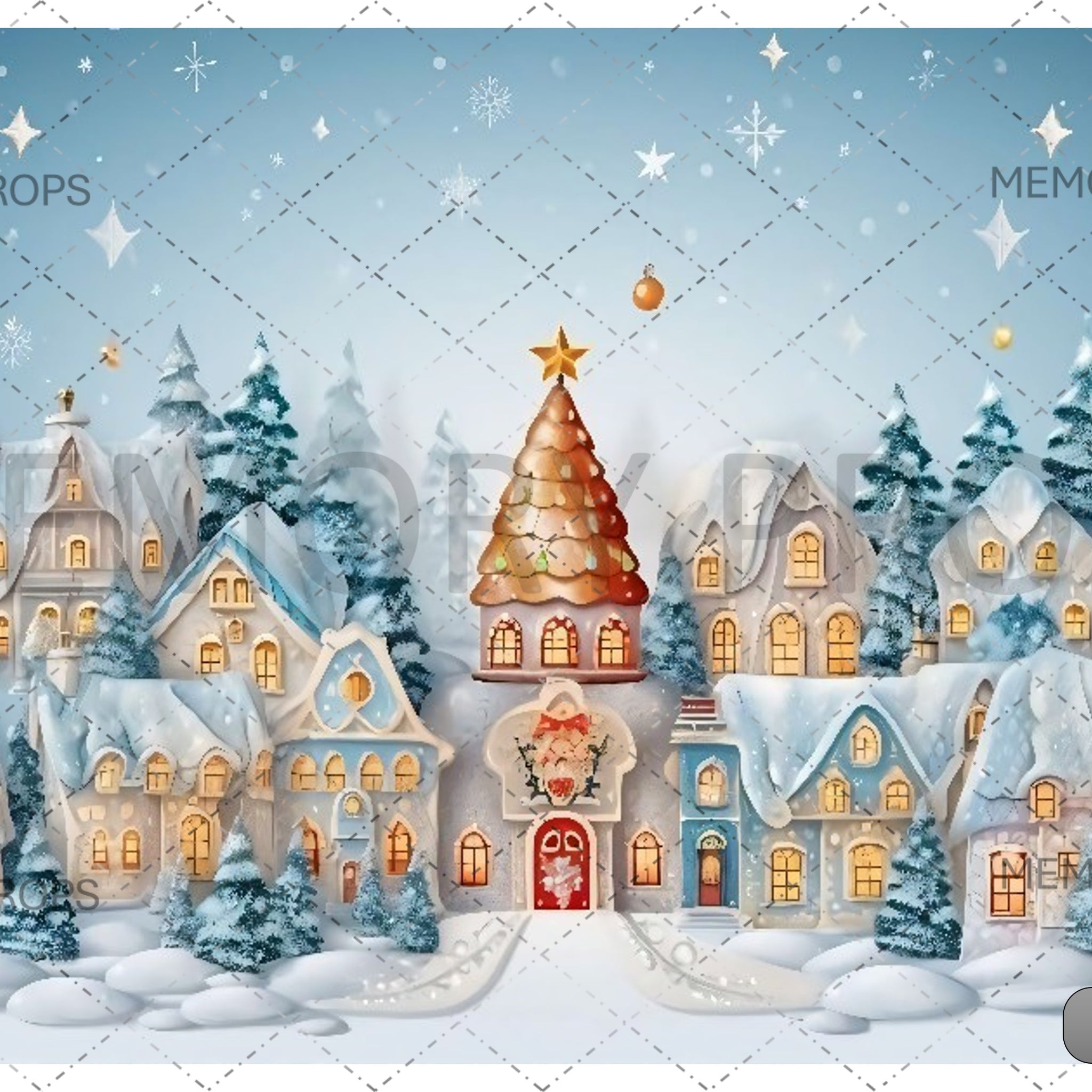 CHRISTMAS HOLIDAYS GREETING - PRINTED BACKDROPS