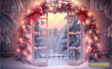 CHRISTMAS DECOR ON THE DOOR - PRINTED BACKDROPS