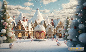 ENCHANTING WINTER WONDERLAND SCENES WITH CHRISTMAS - PRINTED BACKDROPS