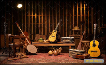 STILL LIFE OF MUSICAL INSTRUMENTS - PRINTED BACKDROPS